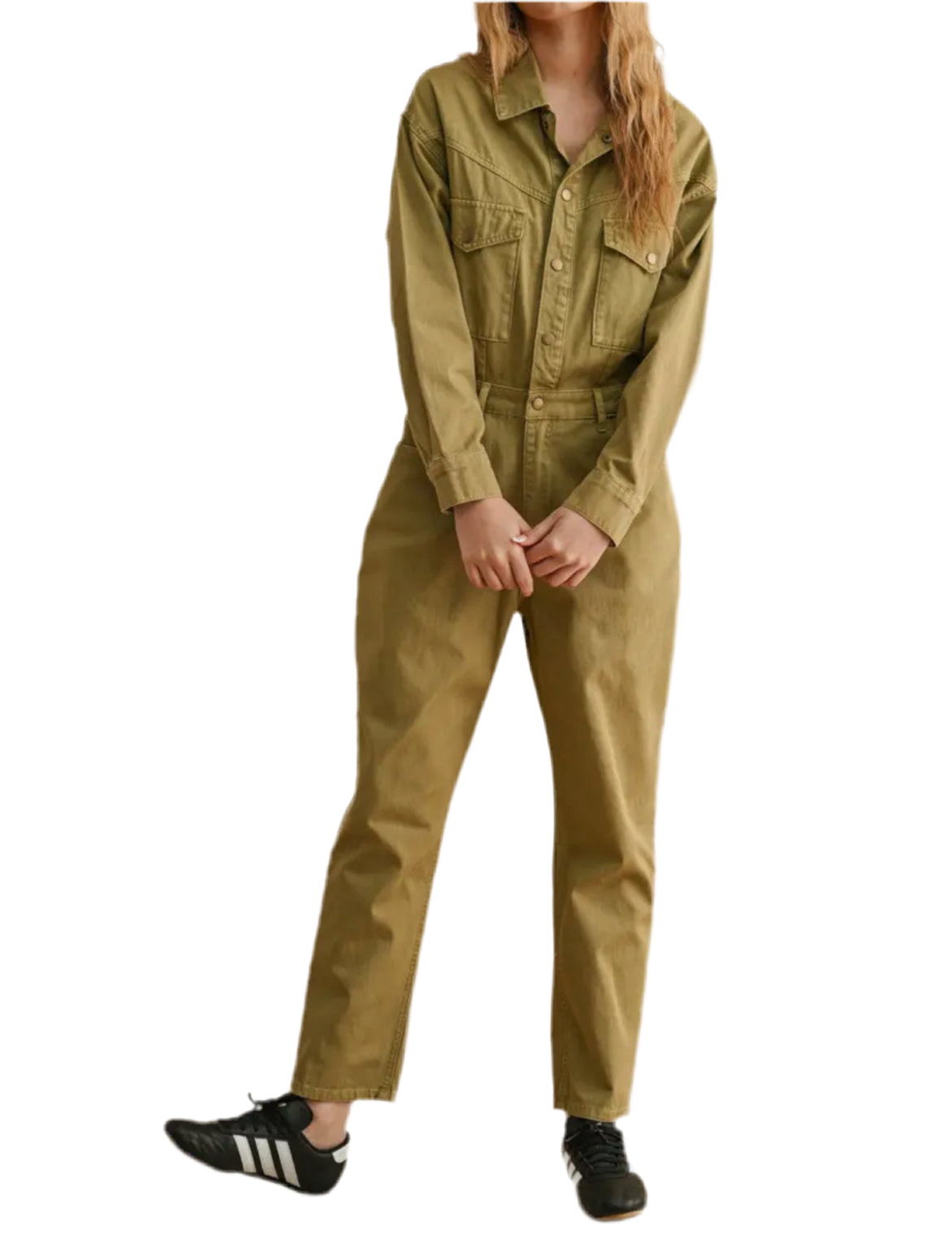 Long Sleeve Utility Jumpsuit