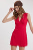 Linen & Lace Mini Dress