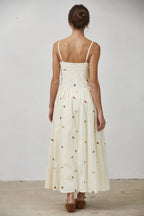Autumn Leaves & Acorns Embroidered Dress