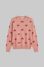Fuzzy Hearts Sweater
