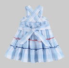 Blue Gingham Layered Sundress
