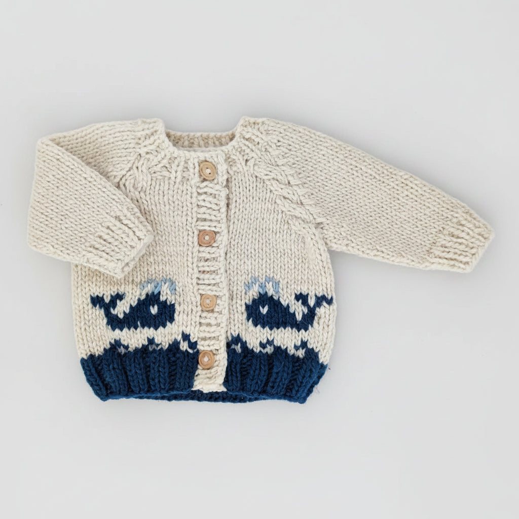 Huggalugs Whale Cardigan