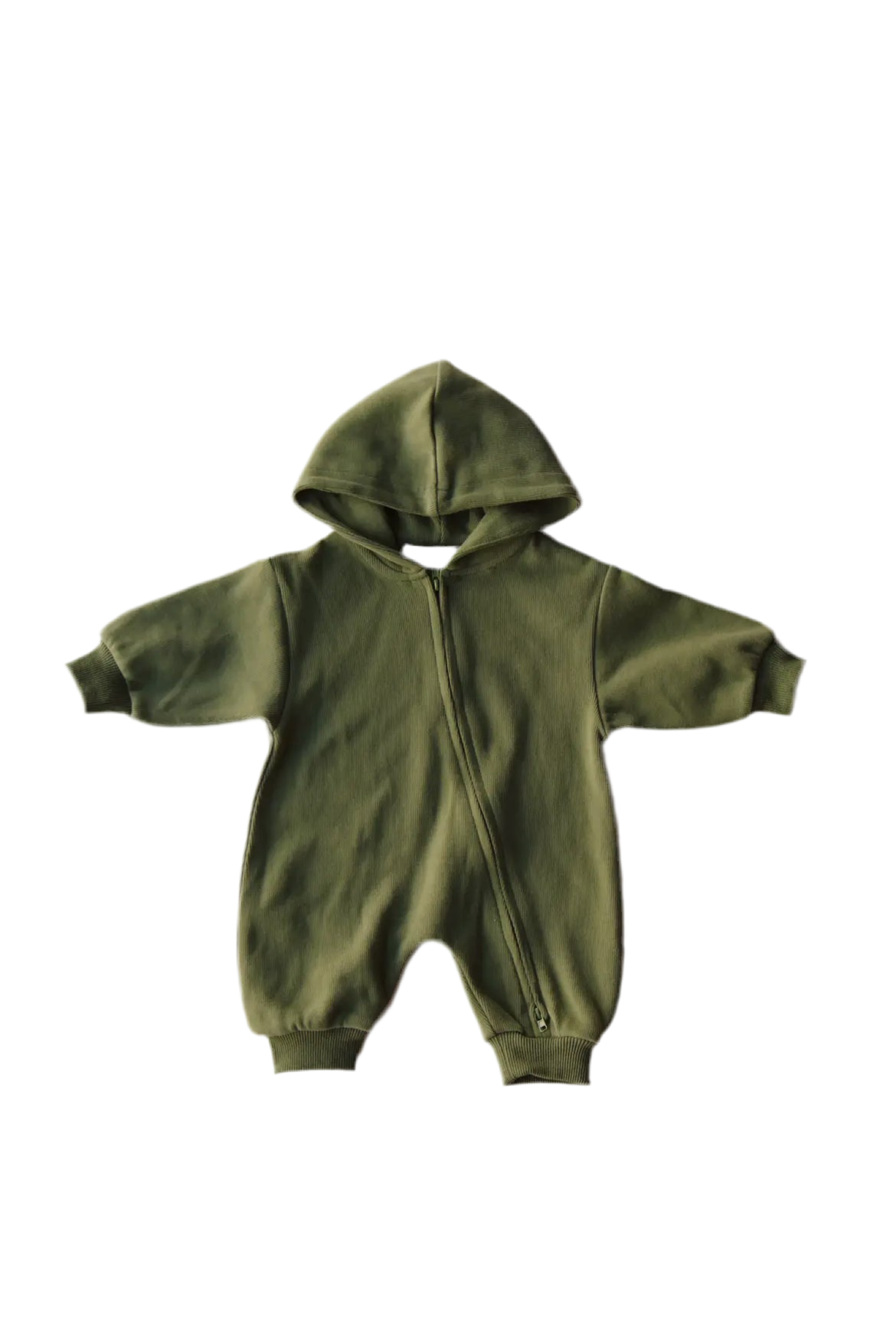 Zip Up Hooded Jumpsuit