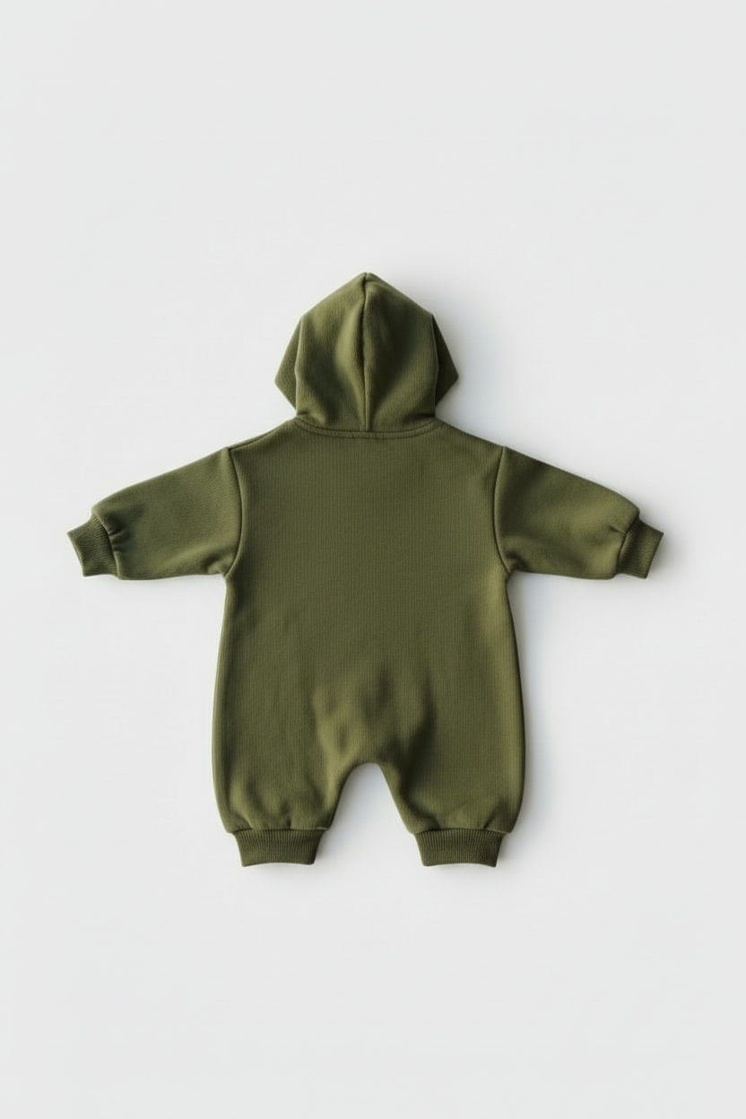 Zip Up Hooded Jumpsuit