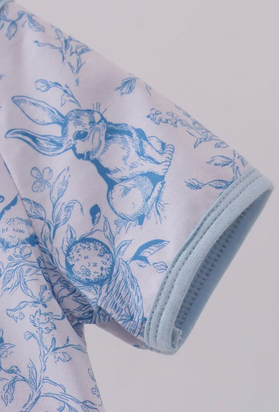 Blue Bunny Bamboo Romper