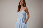 Spring Midi Poplin Dress