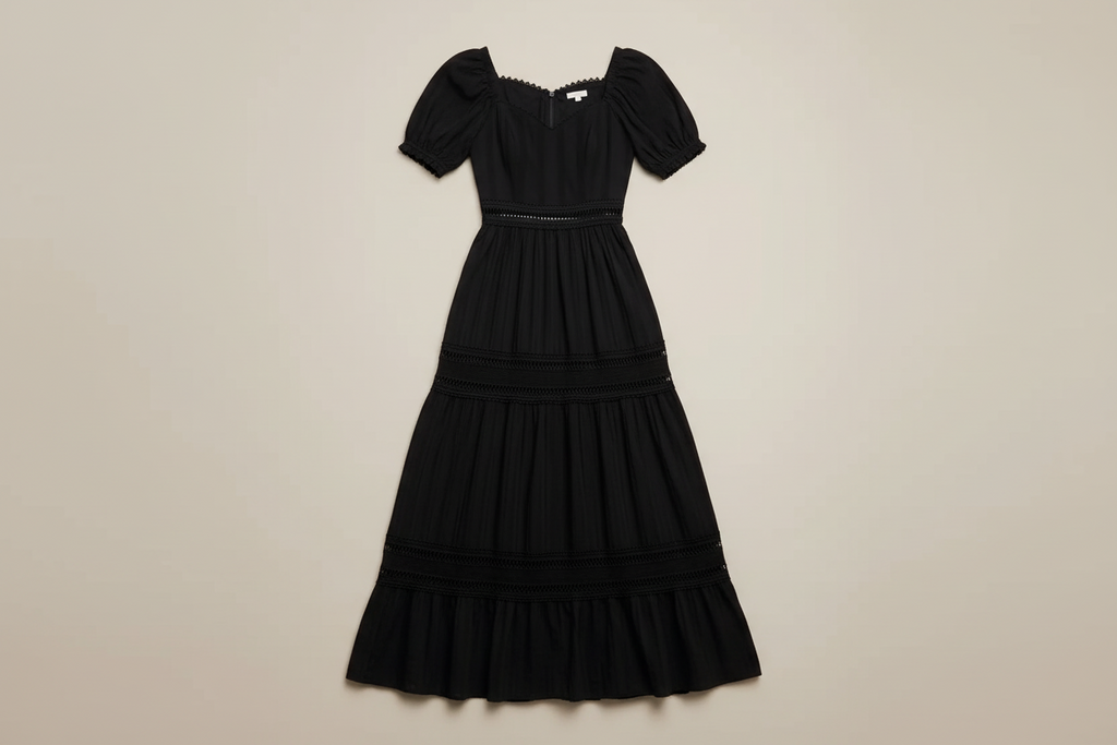 Romantic Cotton Lace Maxi Dress