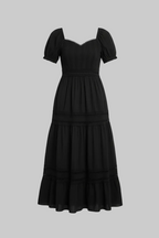 Romantic Cotton Lace Maxi Dress
