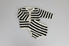 Striped Cotton Cardi Set