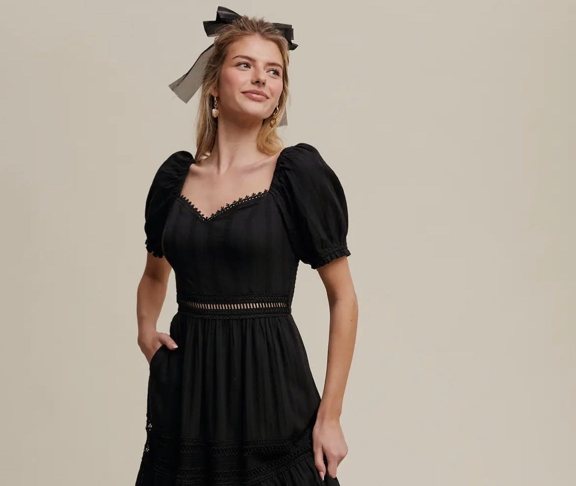 Romantic Cotton Lace Maxi Dress