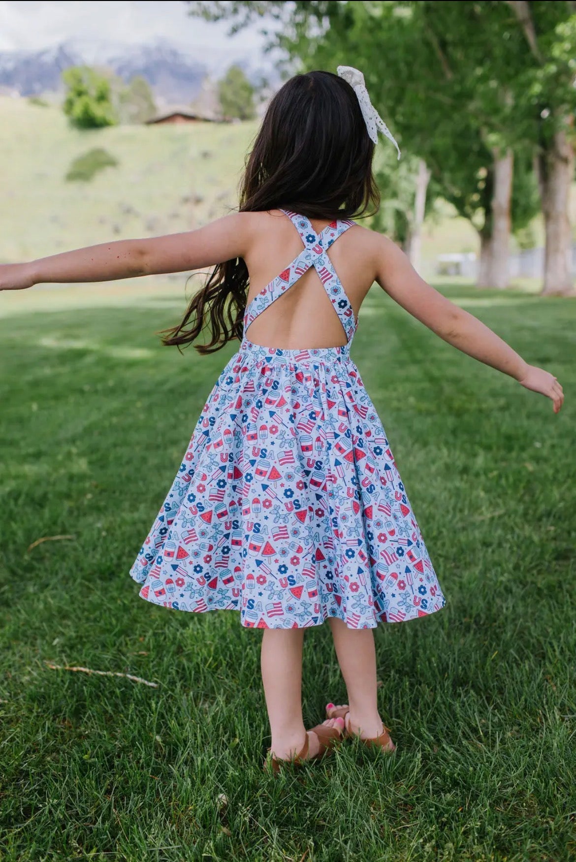 Cotton 4th of July Dress