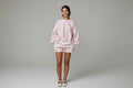 Gingham Sweatshirt & Short Set
