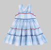 Blue Gingham Layered Sundress