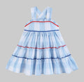 Blue Gingham Layered Sundress