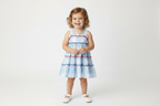 Blue Gingham Layered Sundress