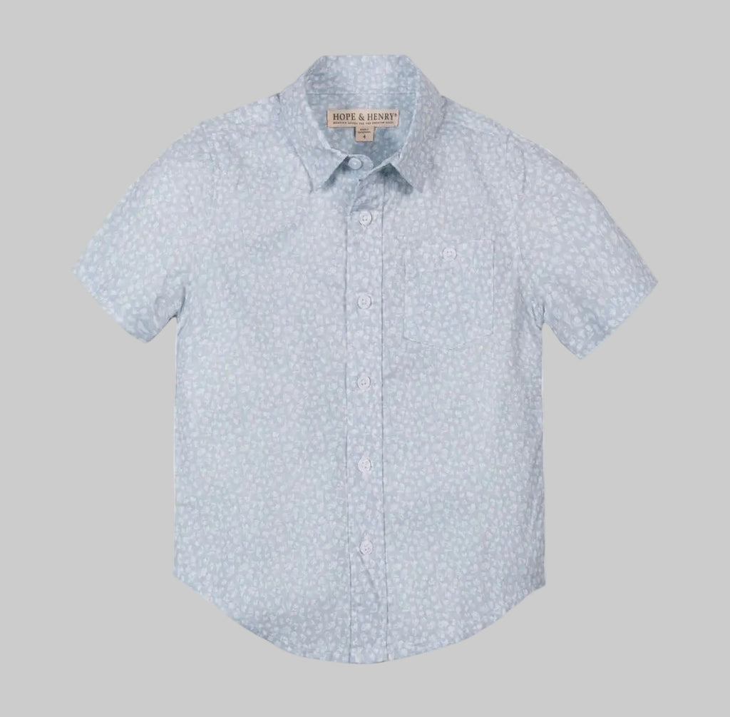 Floral Linen Short Sleeve Shirt
