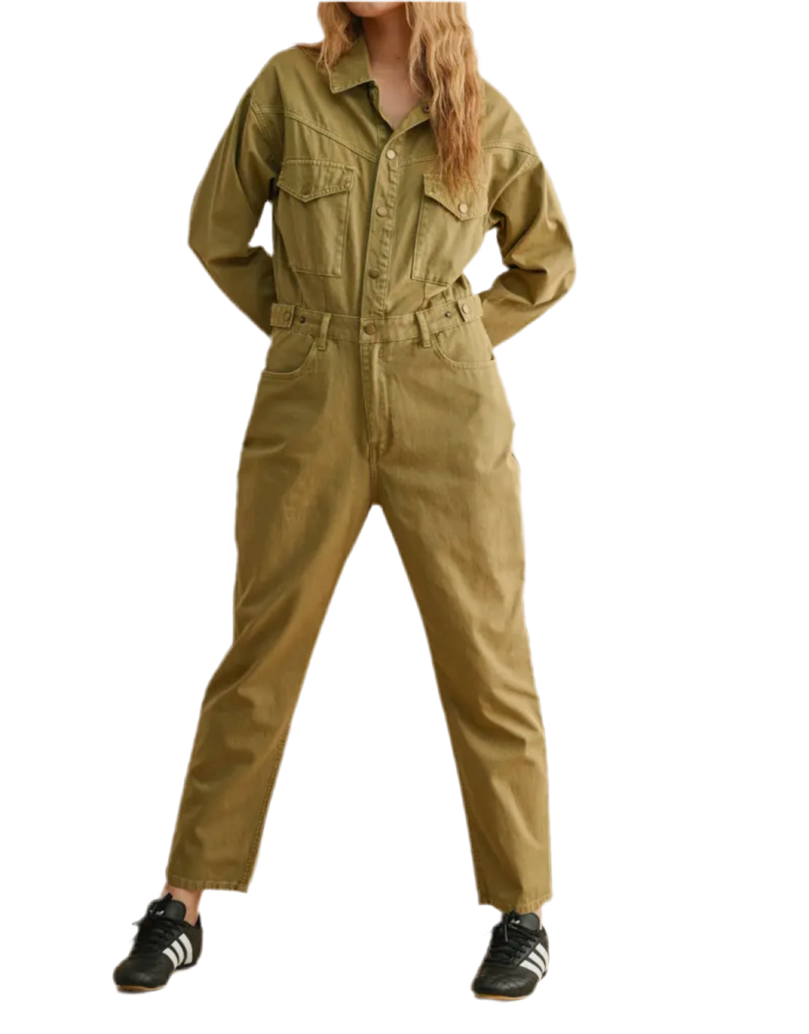 Long Sleeve Utility Jumpsuit