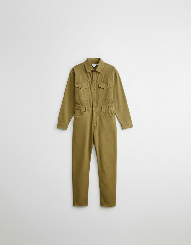 Long Sleeve Utility Jumpsuit