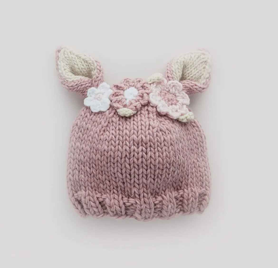 Flower Bunny Beanie
