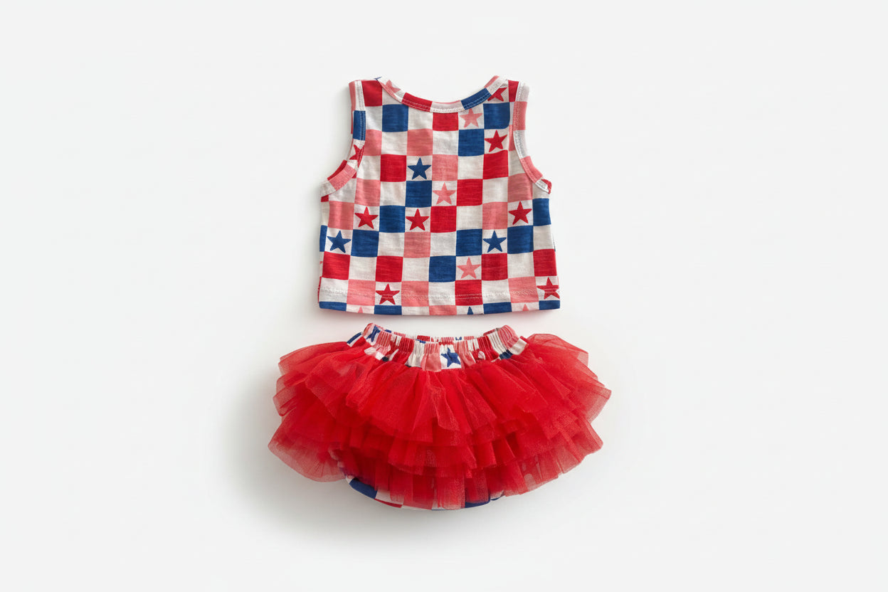 Red, White & Blue Bloomer Set