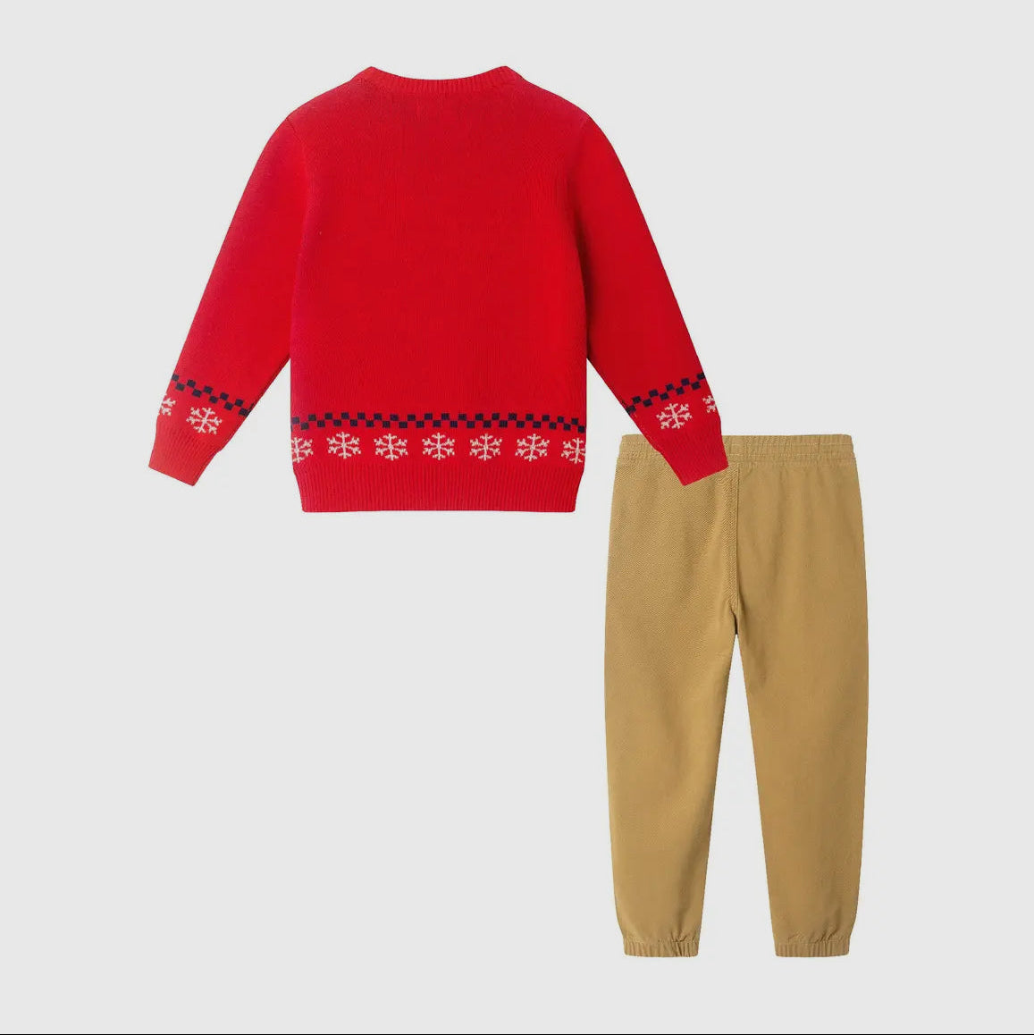 Gingerbread & Dinos Sweater & Pants Holiday Set