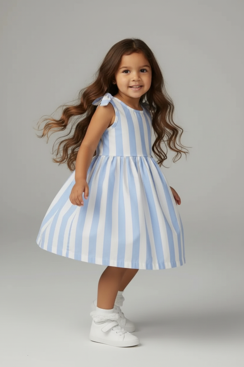 Beach Lines Cotton Dress