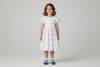 Organic Sateen Puff Sleeve Dress