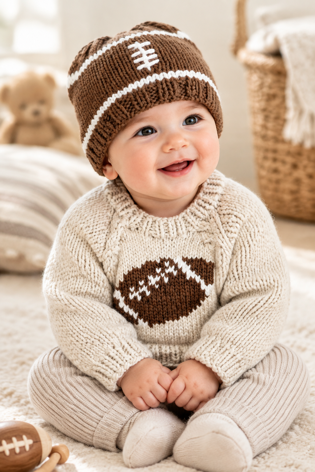 Football Beanie Hat