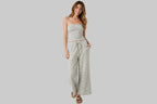 Striped Cotton Tube Top Set