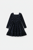 Velvet Bow Dot Dress