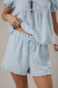 Cotton Gingham Shorts Set