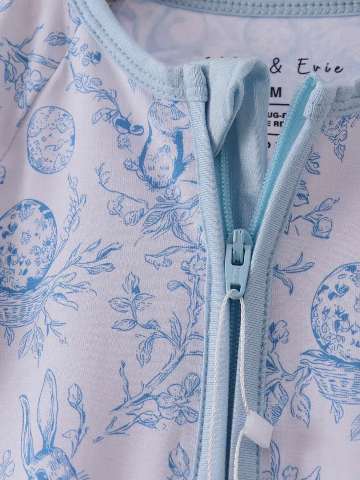 Blue Bunny Bamboo Romper