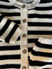 Striped Cotton Cardi Set