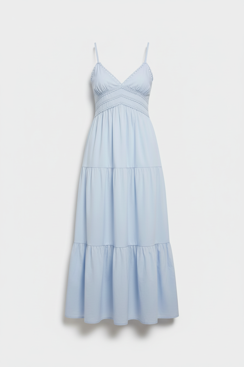 Spring Midi Poplin Dress