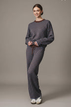 Striped Sweater and Pants Set