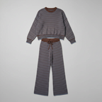 Striped Sweater and Pants Set