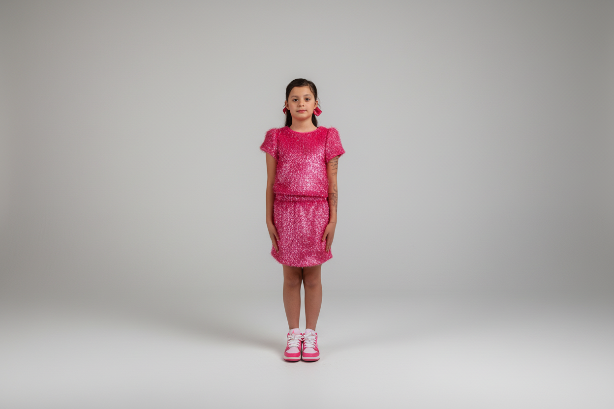 Pink Sparkle Tinsel Set