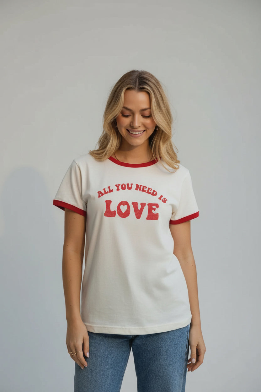 All You Need is Love Ringer Tee