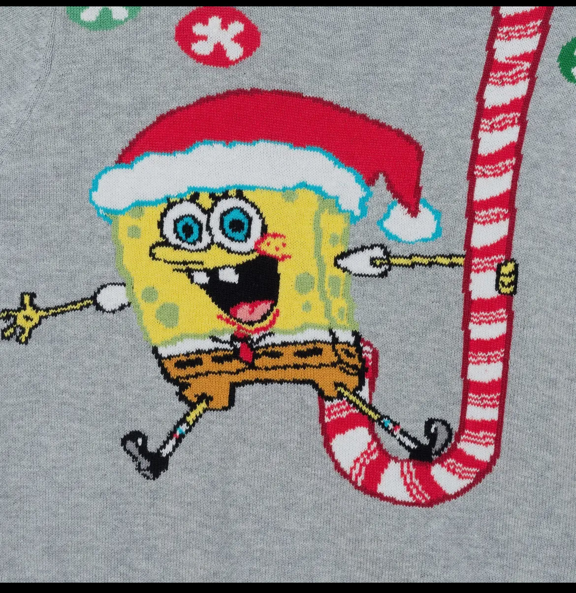SpongeBob x Andy & Evan Candy Cane Sweater