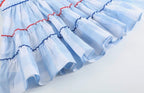 Blue Gingham Layered Sundress