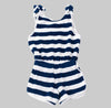 Shade Critters Navy Stripe Terry Romper
