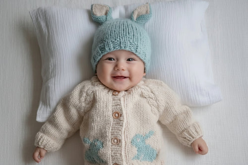 Blue Bunny Ears Beanie