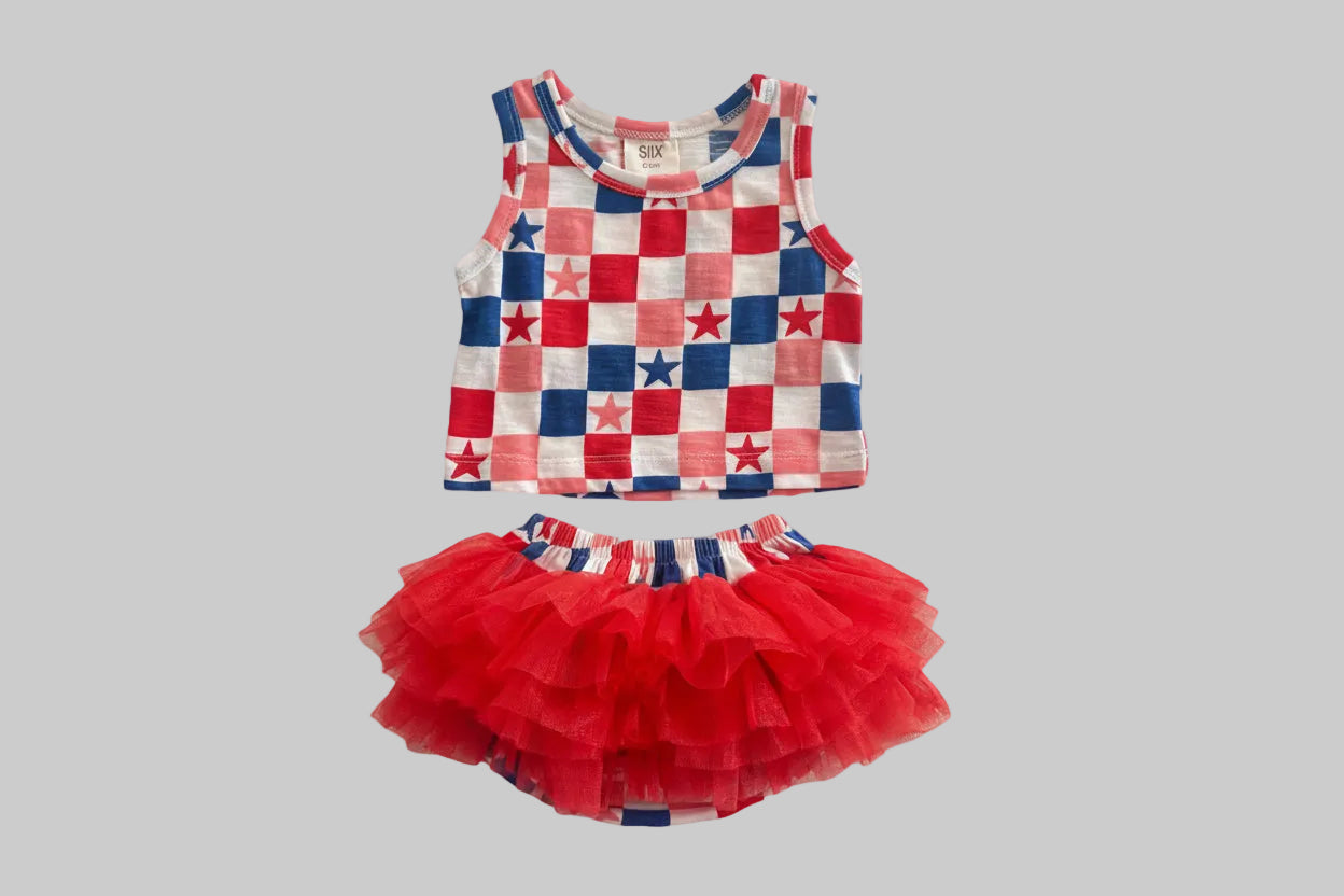Red, White & Blue Bloomer Set