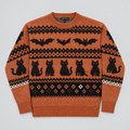 Faire Isle Black Cat Sweater