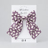 Purple Halloween Ghosts Bow