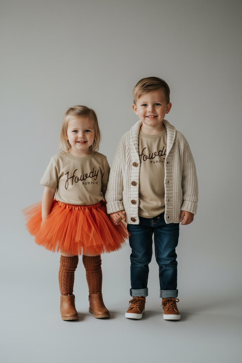 Howdy Pumpkin Tee - Kids