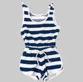 Shade Critters Navy Stripe Terry Romper