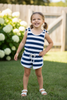 Shade Critters Navy Stripe Terry Romper