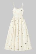 Autumn Leaves & Acorns Embroidered Dress