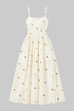 Autumn Leaves & Acorns Embroidered Dress
